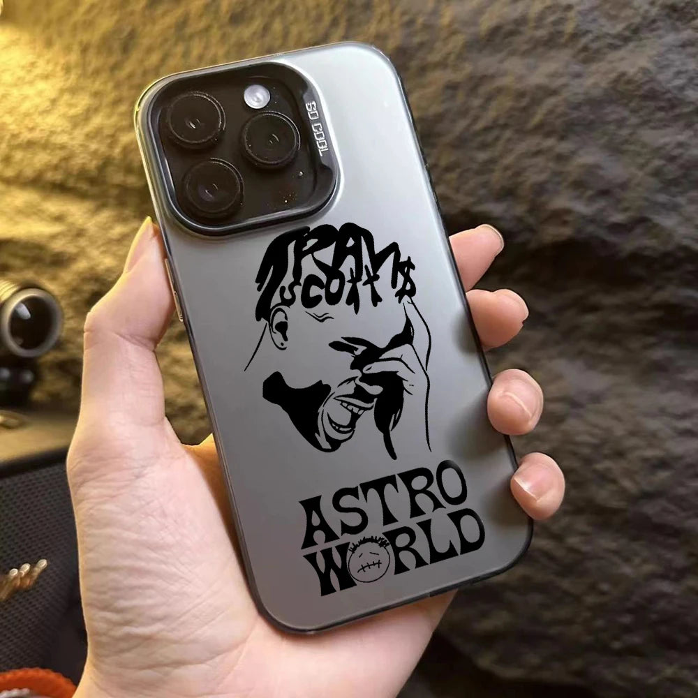 Luxury Travis Scott Cactus Jack Phone Case For iPhone 17 16e 16 15 14 13 12 11 mini Pro Max X XR 8 7 Air Plus Matte Back Cover