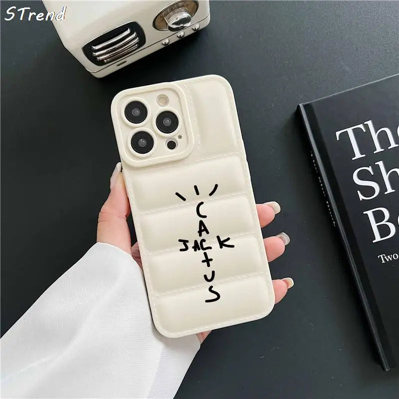 Tpu Hip hop Travis scot Cactusjack Phone case for iphone X XS XR 7 8 SE 11 12 13 14 15 16 Pro Max plus Skateboard label Cover