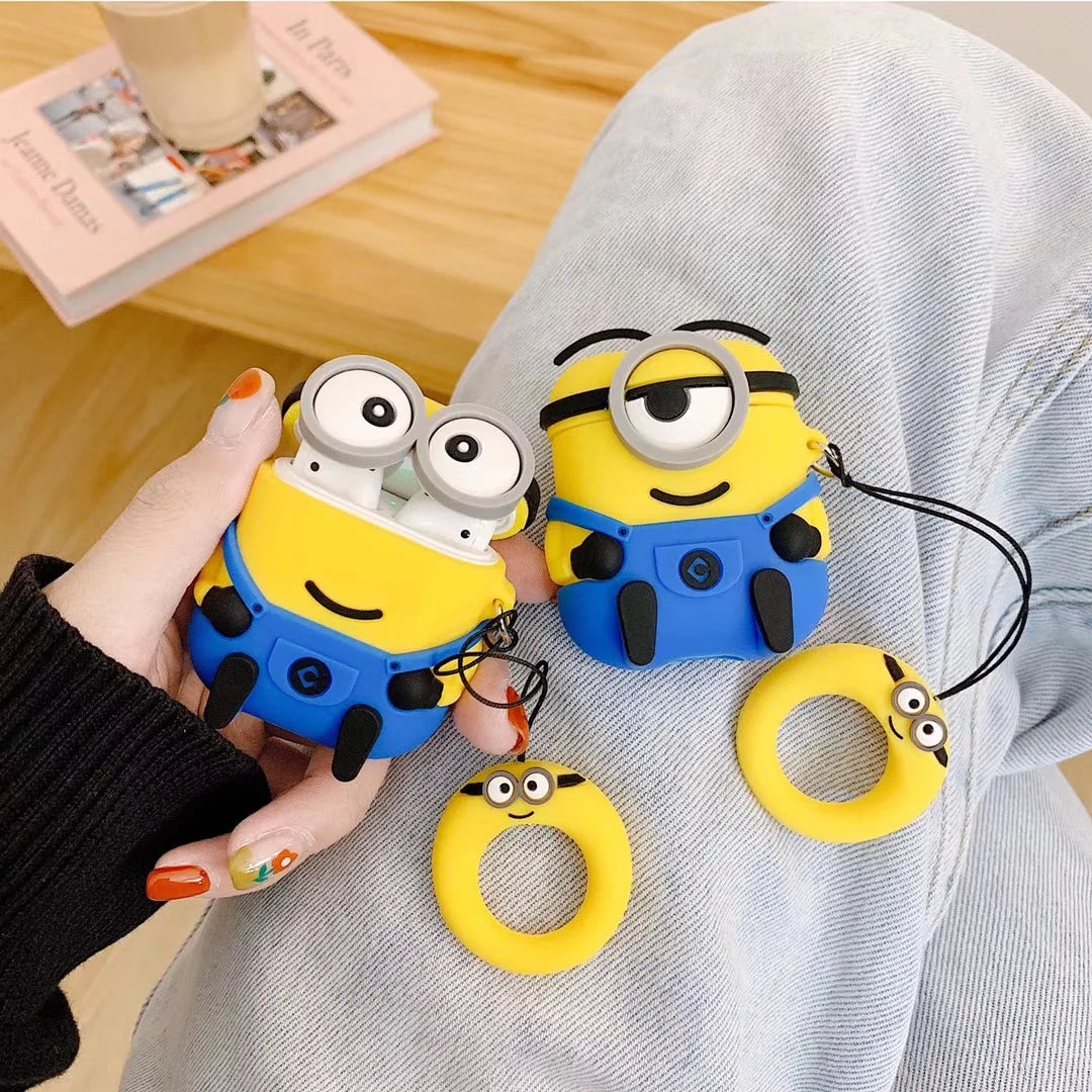 For Airpods 1 2 3 4 Pro Pro 2 Pro 3 Case Cute Cartoon Silicone Earphone Case Accessories Cover