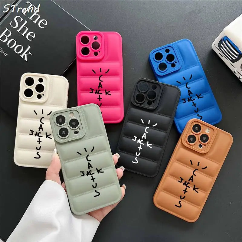 Tpu Hip hop Travis scot Cactusjack Phone case for iphone X XS XR 7 8 SE 11 12 13 14 15 16 Pro Max plus Skateboard label Cover