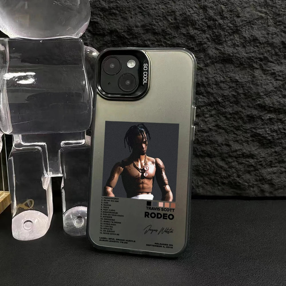 Luxury Travis Scott Cactus Jack Phone Case For iPhone 17 16e 16 15 14 13 12 11 mini Pro Max X XR 8 7 Air Plus Matte Back Cover